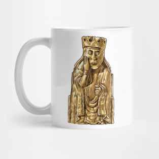 Noble Matriarch: The Lewis Chessmen Queen Design Mug